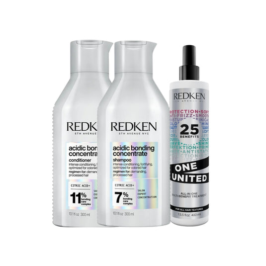 Kit Redken Acidic Bonding Concentrate Duo Pequeno + Redken One United 25 Benefits Leave-in 400 ml
