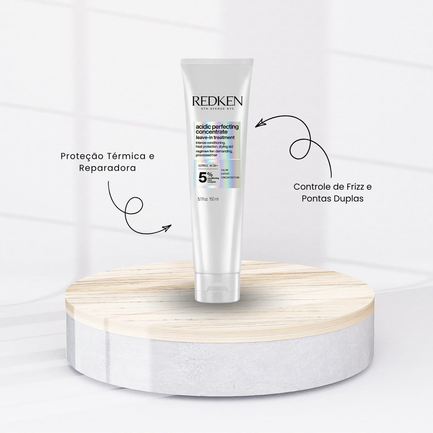 Kit Redken Acidic Bonding Concentrate Duo Pequeno + pH Sealer 250 ml + Concentrate Leave-in 150 ml + Protein Amino 100 ml