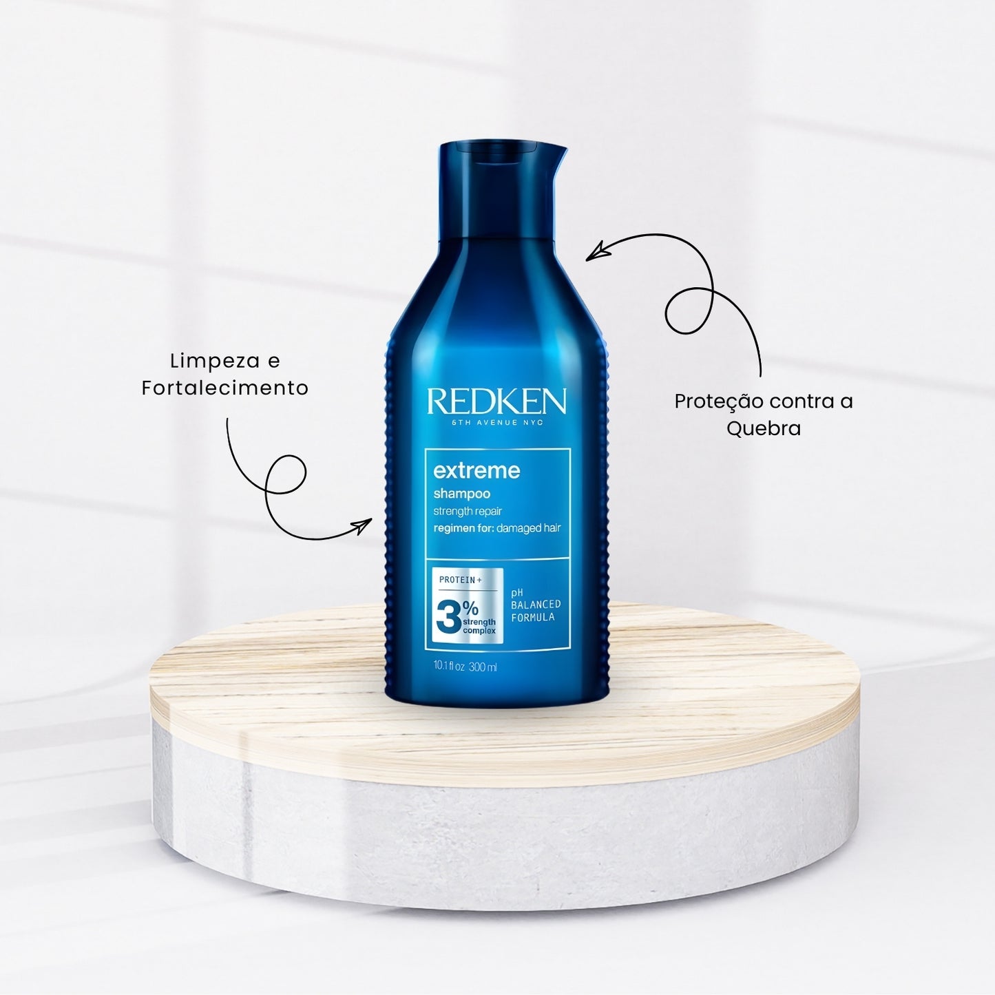 Kit Redken Extreme Shampoo 300 ml + Condicionador 250 ml + Redken One United 25 Benefits Leave-in 400 ml