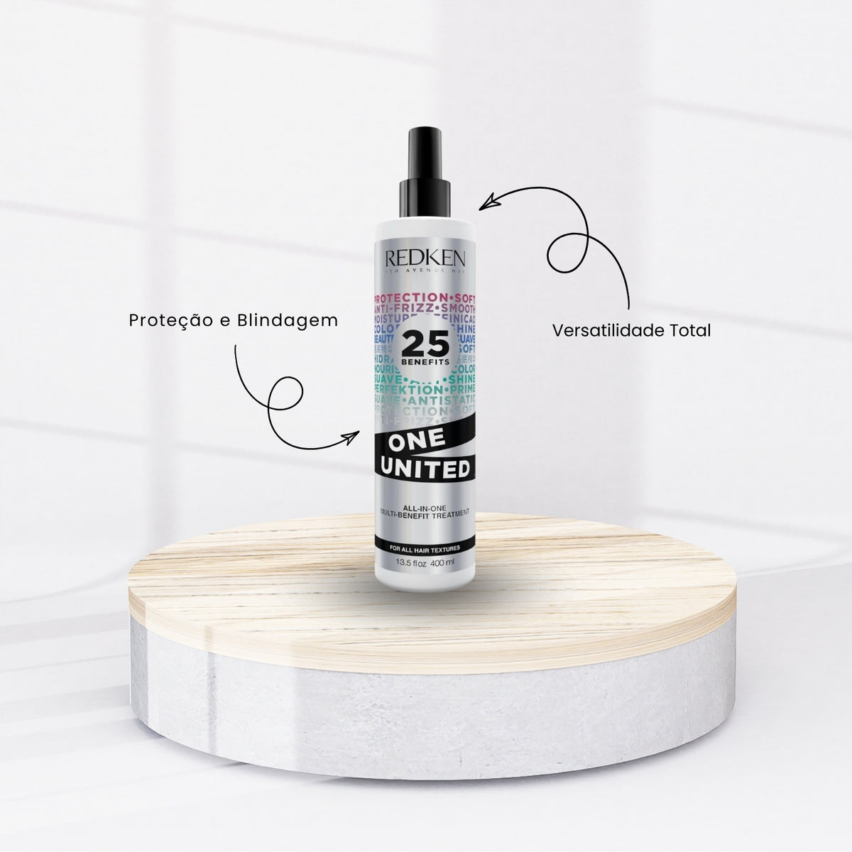 Kit Redken Extreme Shampoo 300 ml + Condicionador 250 ml + Redken One United 25 Benefits Leave-in 400 ml
