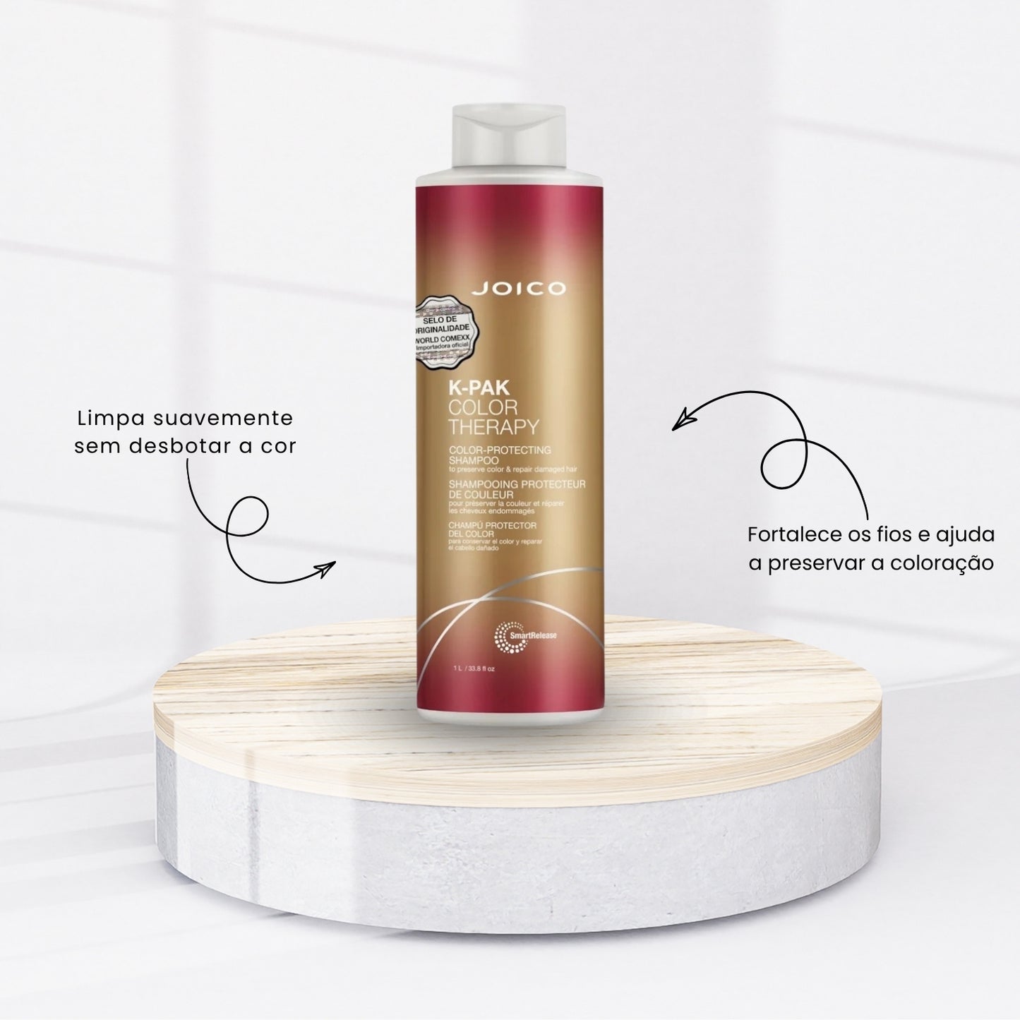 Kit Joico K-PAK Color Therapy Shampoo 1 Litro + Condicionador 1 Litro