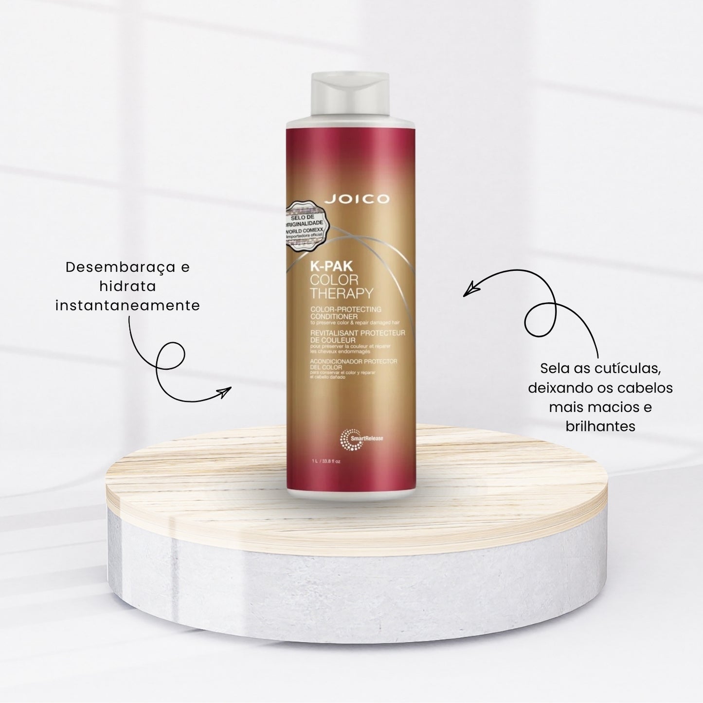 Kit Joico K-PAK Color Therapy Shampoo 1 Litro + Condicionador 1 Litro