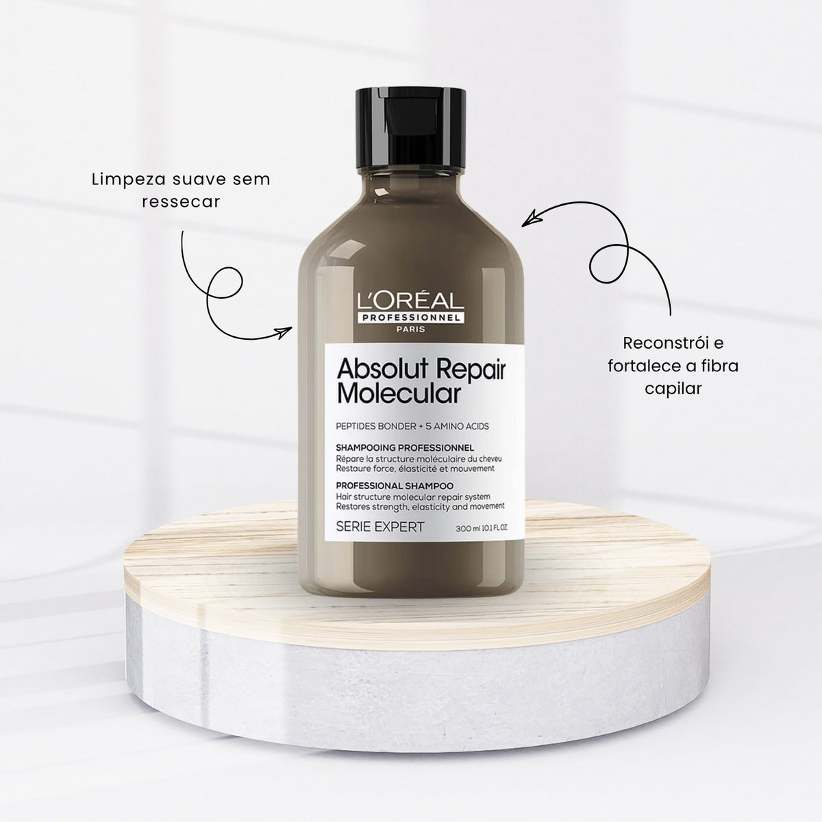 Shampoo Loreal Absolut Repair Molecular 300 ml
