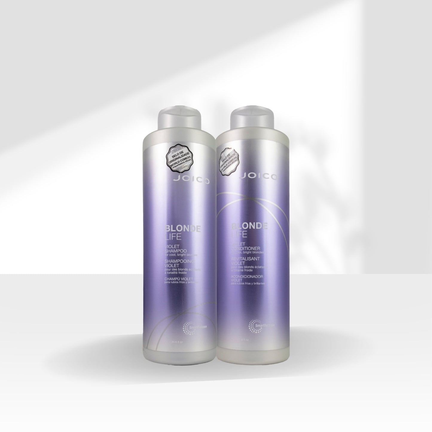 Kit Joico Blonde Life Violet Smart Release Shampoo 1 Litro + Condicionador 1 Litro