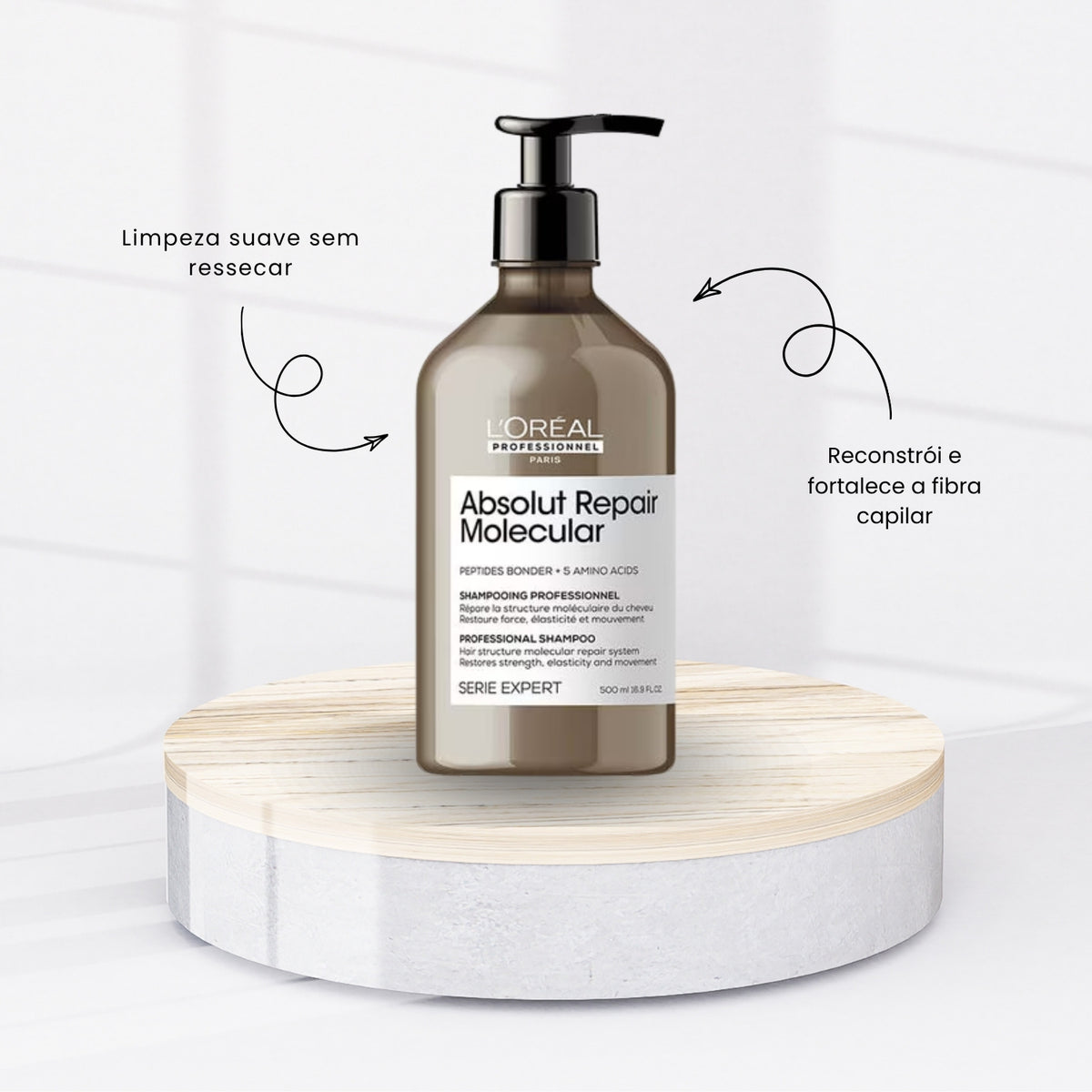 Shampoo Loreal Absolut Repair Molecular 500 ml
