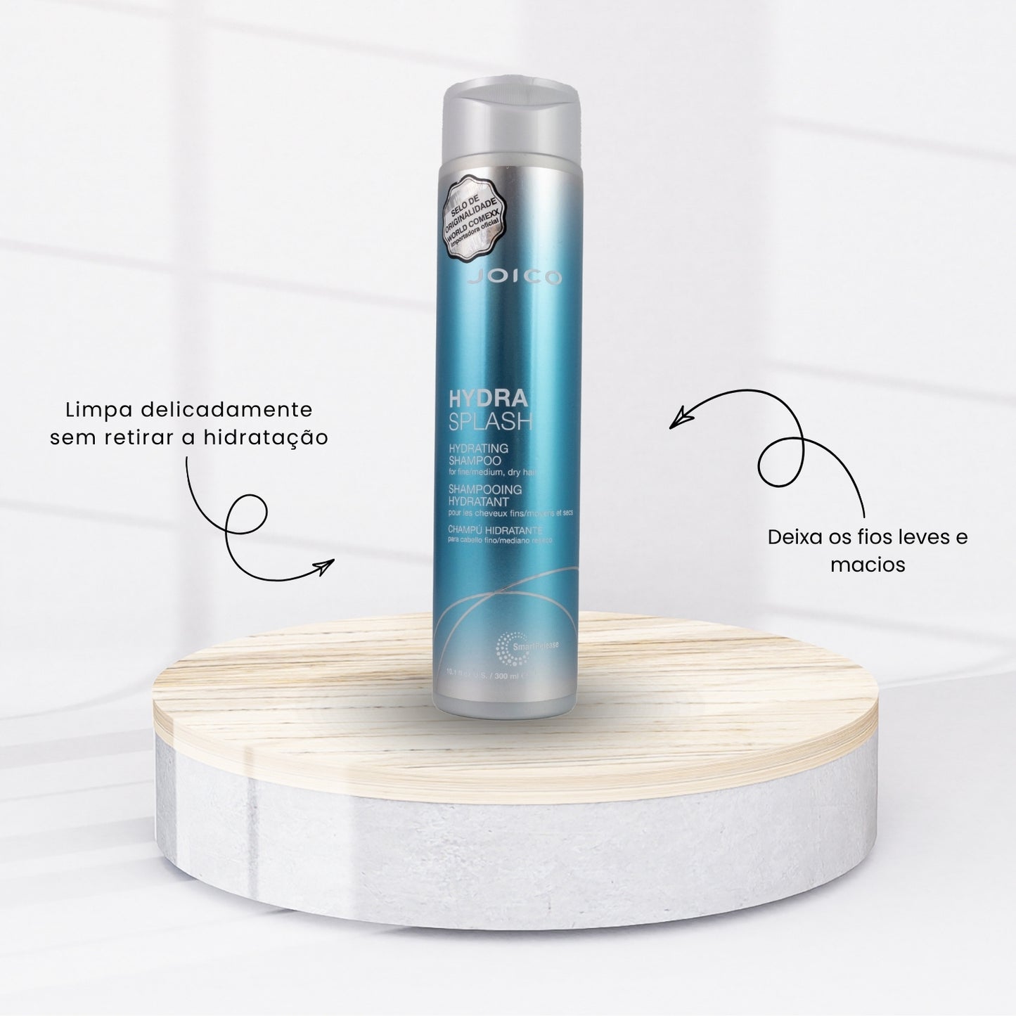 Kit Joico Hydra Splash Smart Release Shampoo 300 ml + Condicionador 250 ml + Máscara 150 ml