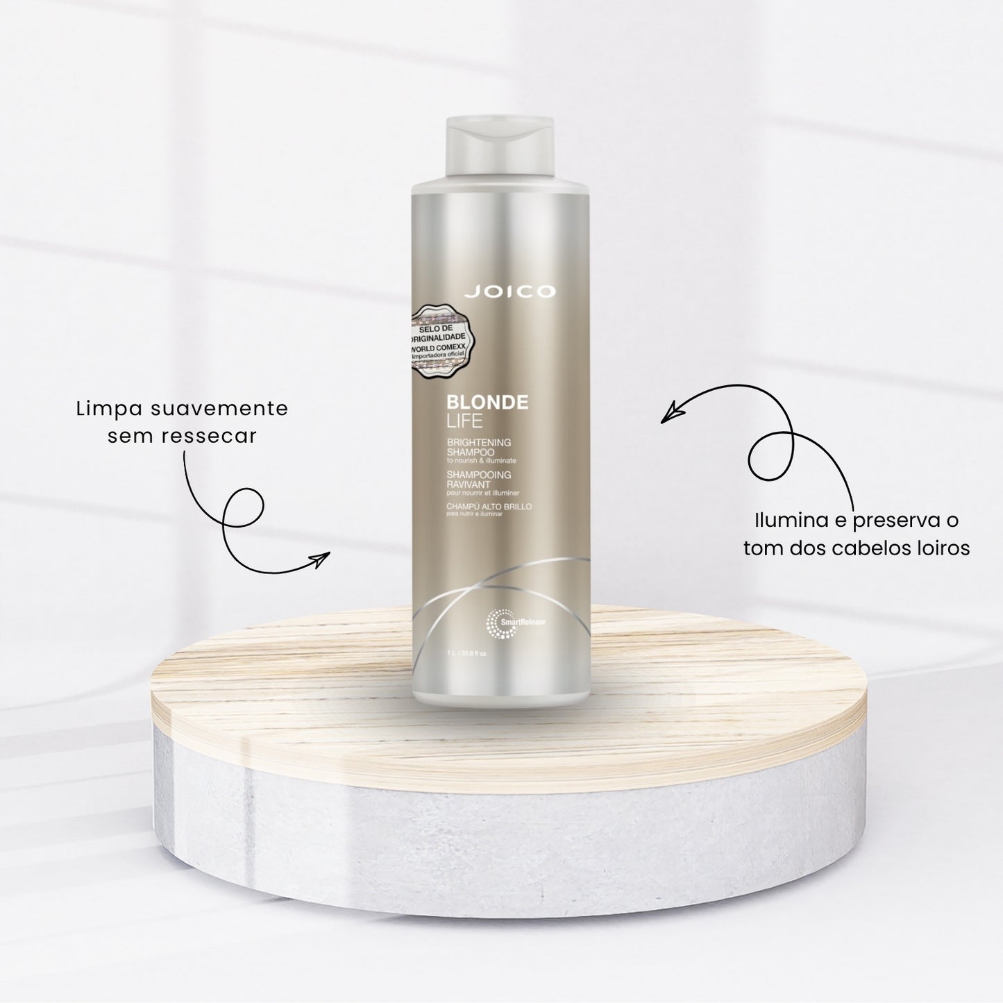 Kit Joico Blonde Life Shampoo 1 Litro + Condicionador 1 Litro