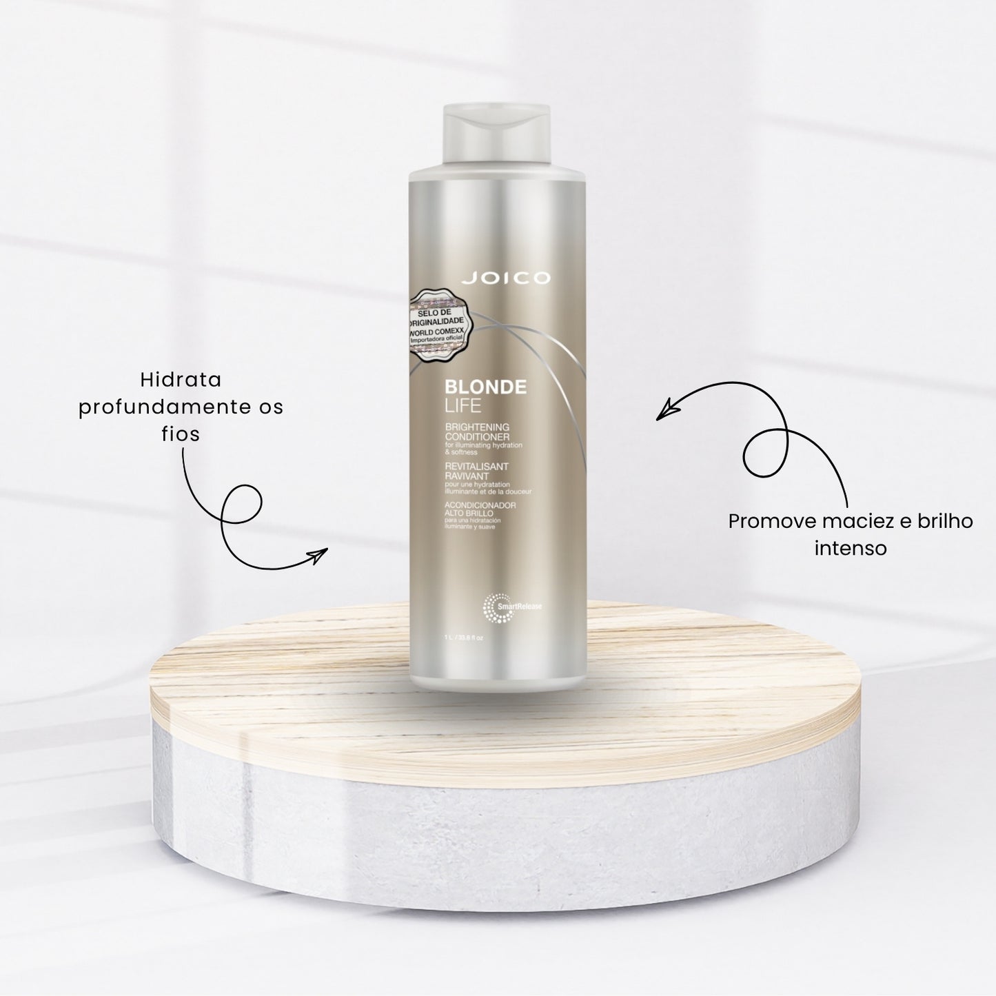Kit Joico Blonde Life Shampoo 1 Litro + Condicionador 1 Litro