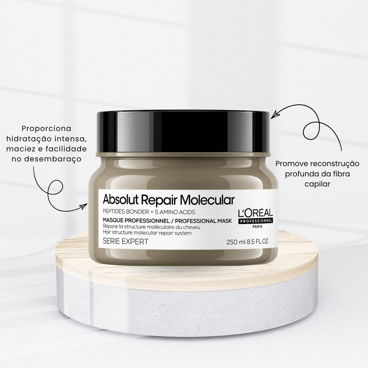 Máscara Loreal Absolut Repair Molecular 250 ml
