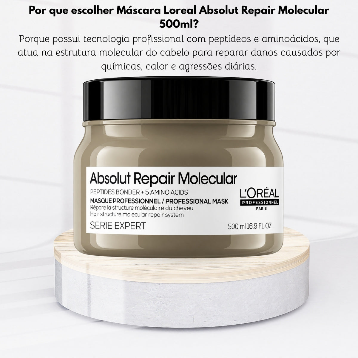Máscara Loreal Absolut Repair Molecular 500 ml