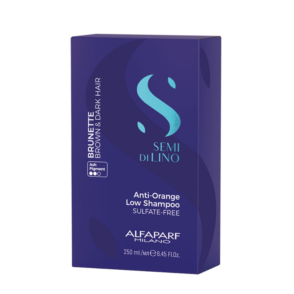 Shampoo Alfaparf Semi Di Lino Brunette Anti-Orange Low 250 ml