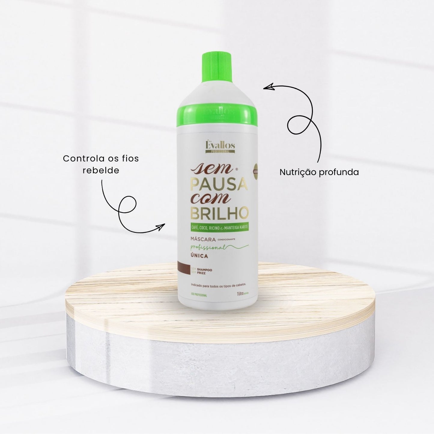 Kit Évallos Progressiva Sem Choro Sem Pausa + Sem Pausa com Brilho 2 x 1 Litro