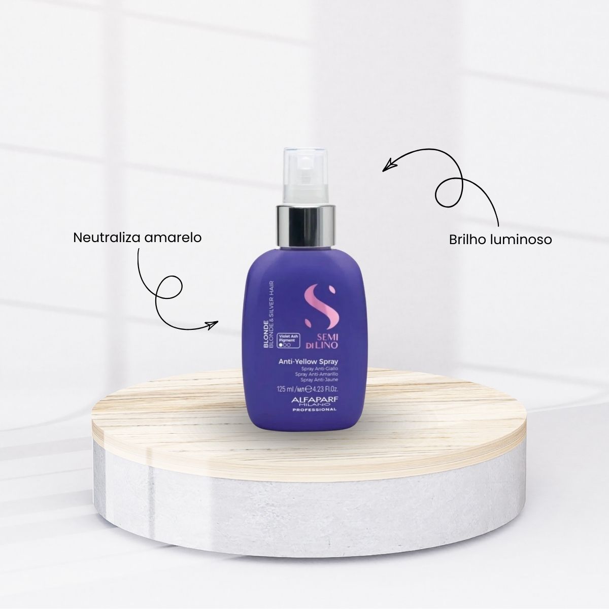 Spray Alfaparf Semi Di Lino Blonde Anti-Yellow 125 ml