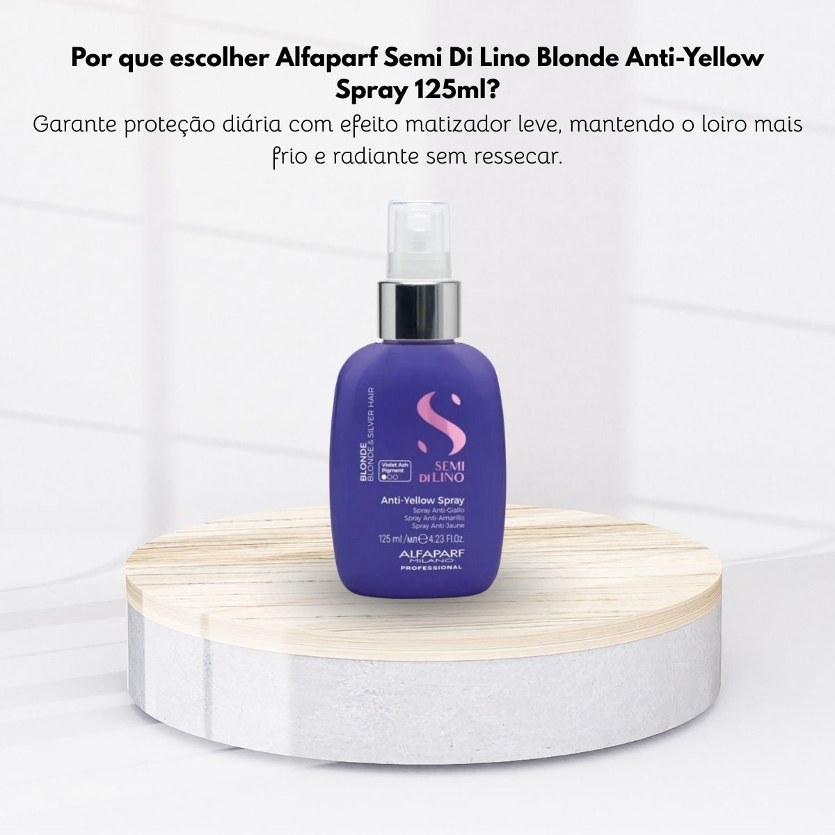 Spray Alfaparf Semi Di Lino Blonde Anti-Yellow 125 ml