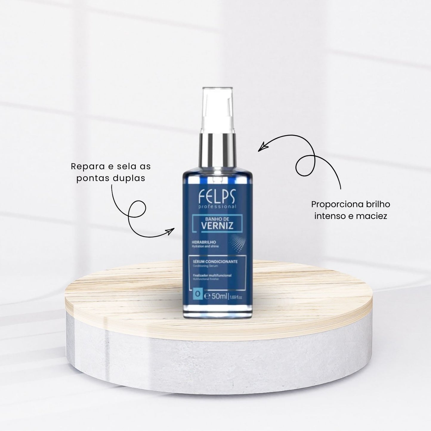 Serum Felps Banho de Verniz Oleo Reparador de Pontas 50 ml
