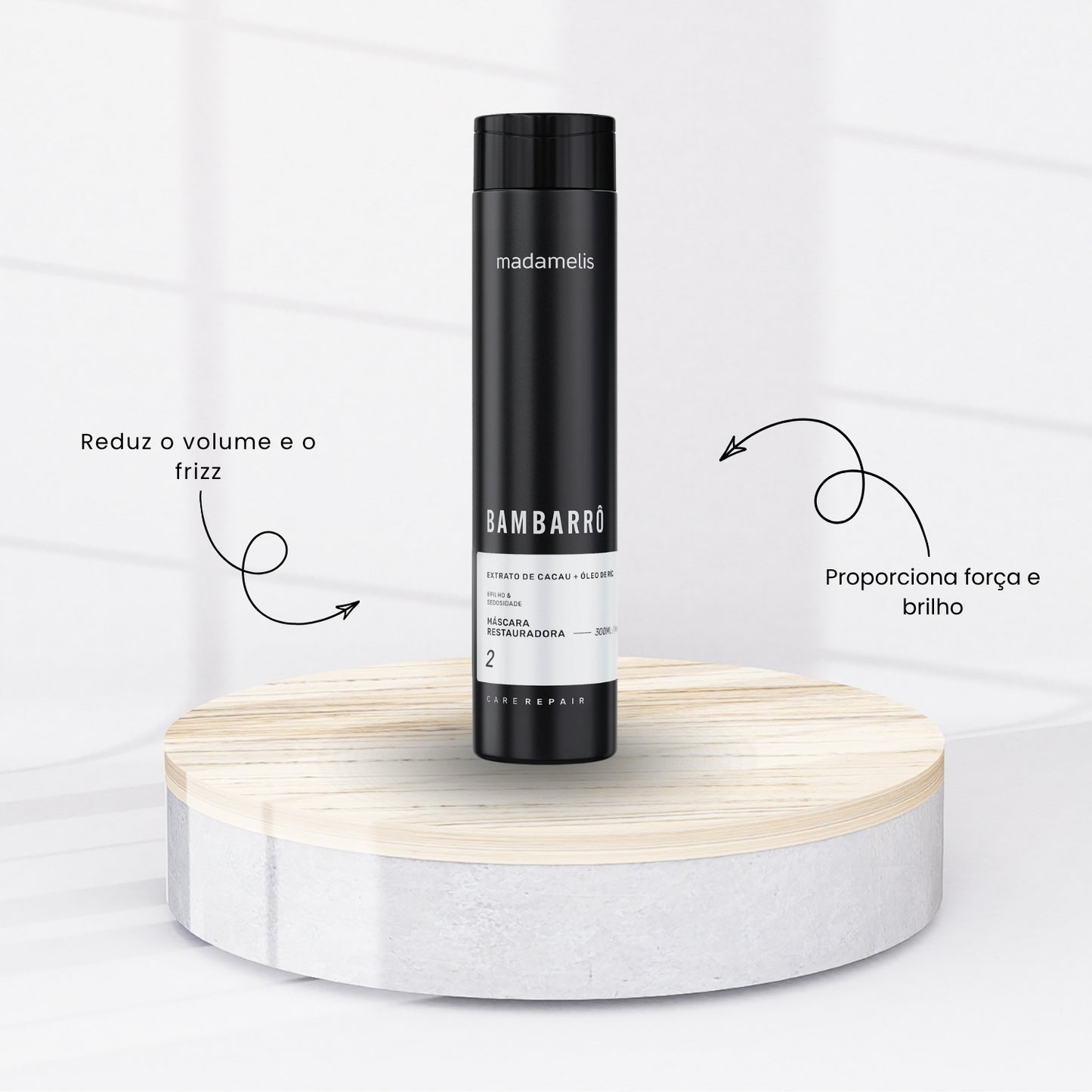 Kit Madamelis Bambarro Tratamento Capilar 2 x 300 ml