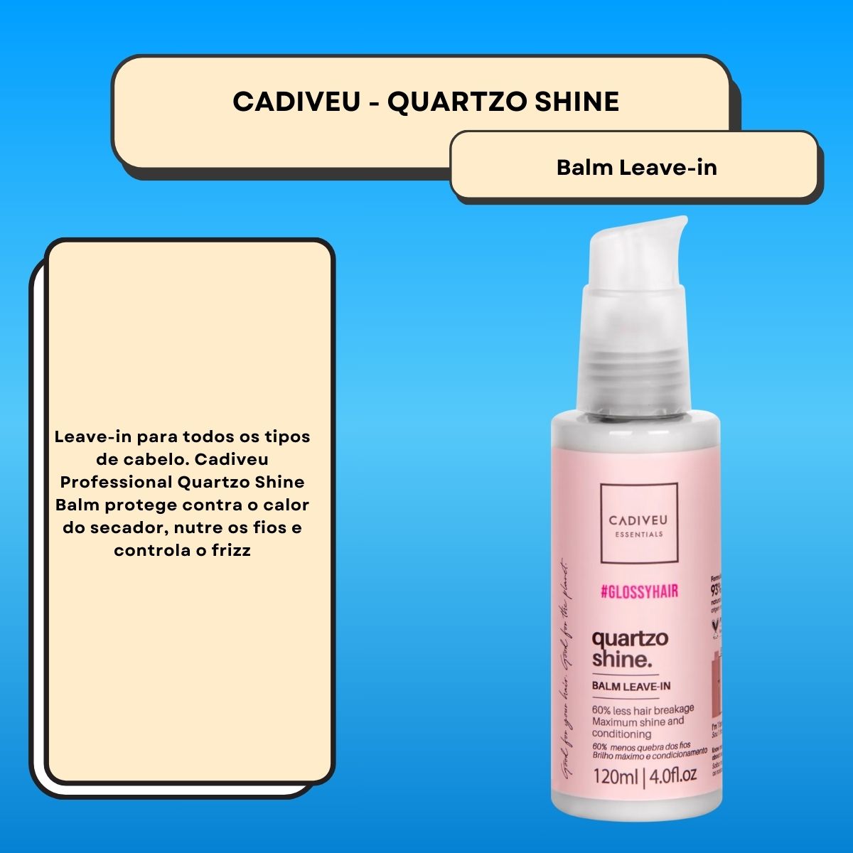Leave-in Cadiveu Boca Rosa Hair Balm 120 ml