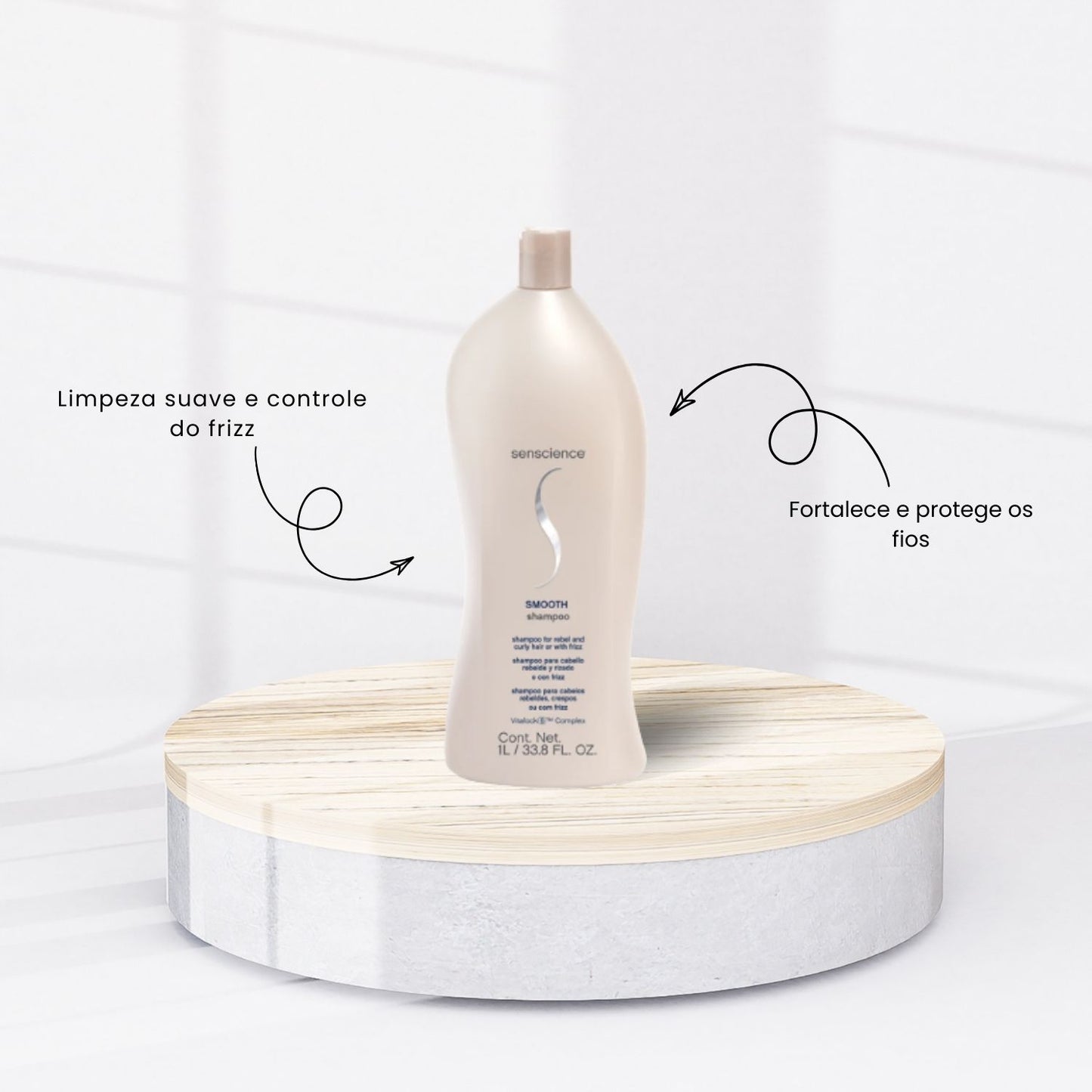 Shampoo Senscience Smooth 1 Litro