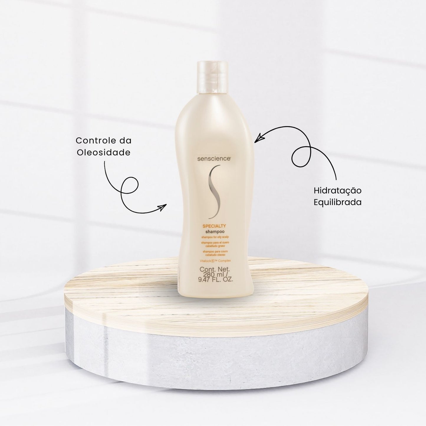 Shampoo Senscience Specialty Oily Scalp Shampoo para Cabelo Oleoso 300 ml