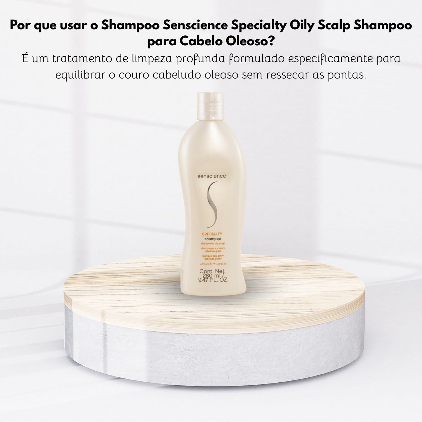 Shampoo Senscience Specialty Oily Scalp Shampoo para Cabelo Oleoso 300 ml