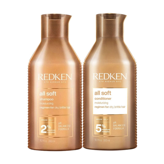 Kit Redken All Soft Shampoo 300 ml + Condicionador 300 ml