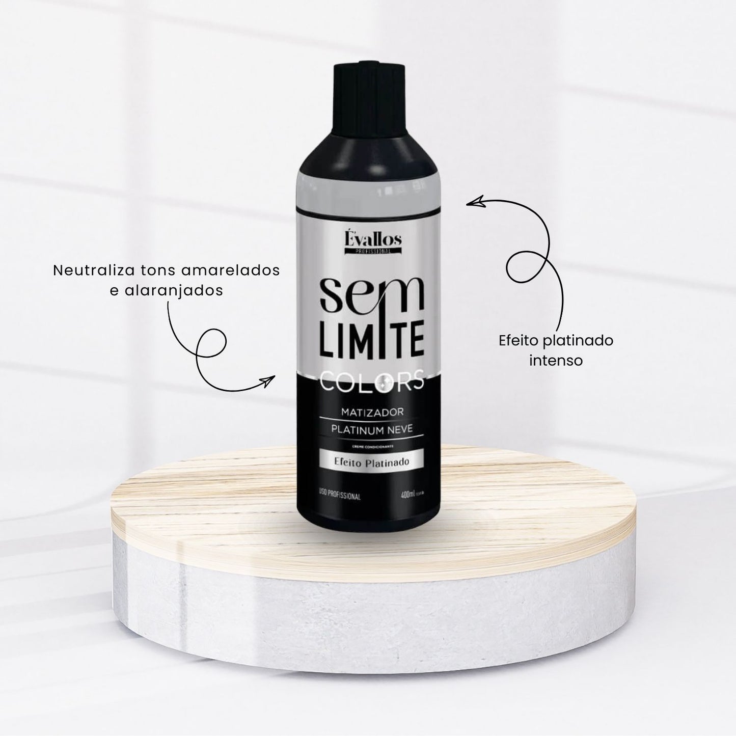 Évallos Colors Sem Limite Matizador Platinum Neve 400 ml
