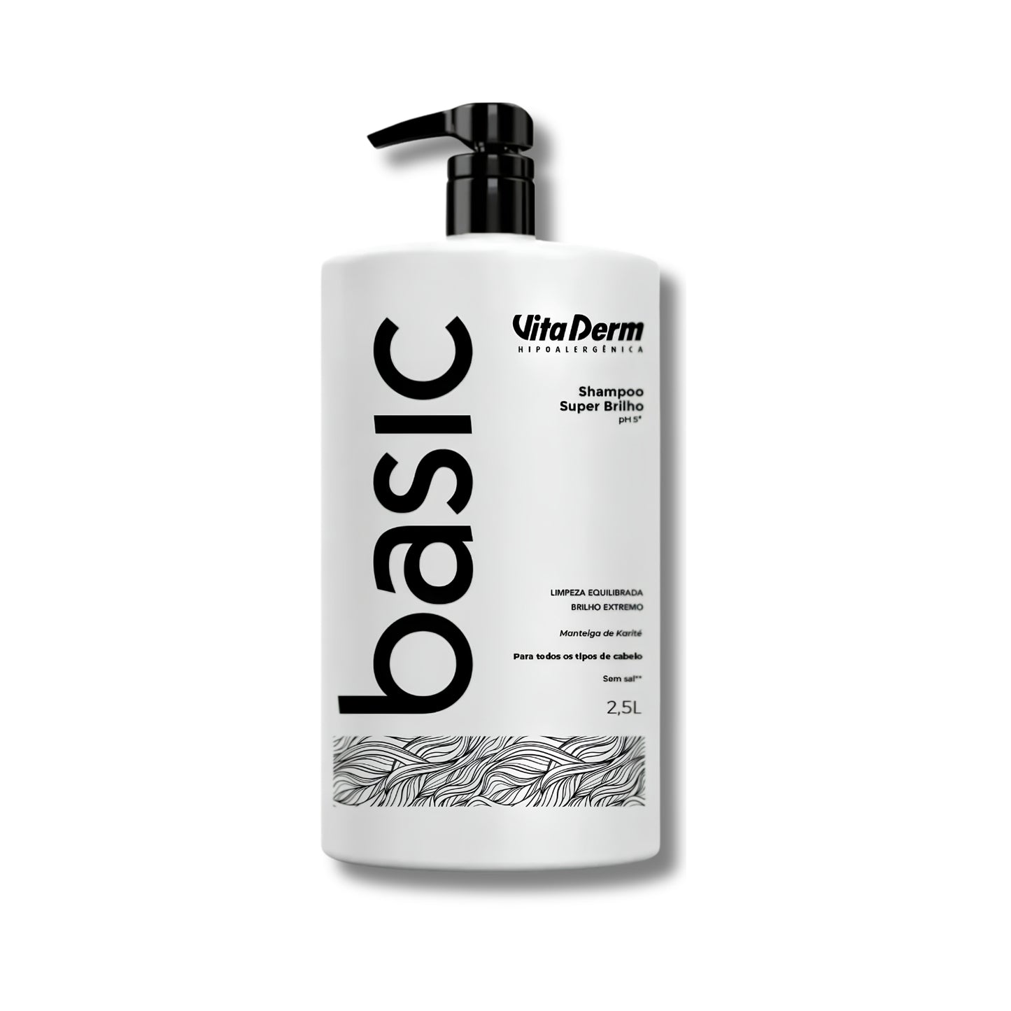 Shampoo Vita Derm Basic Super Brilho 2,5L