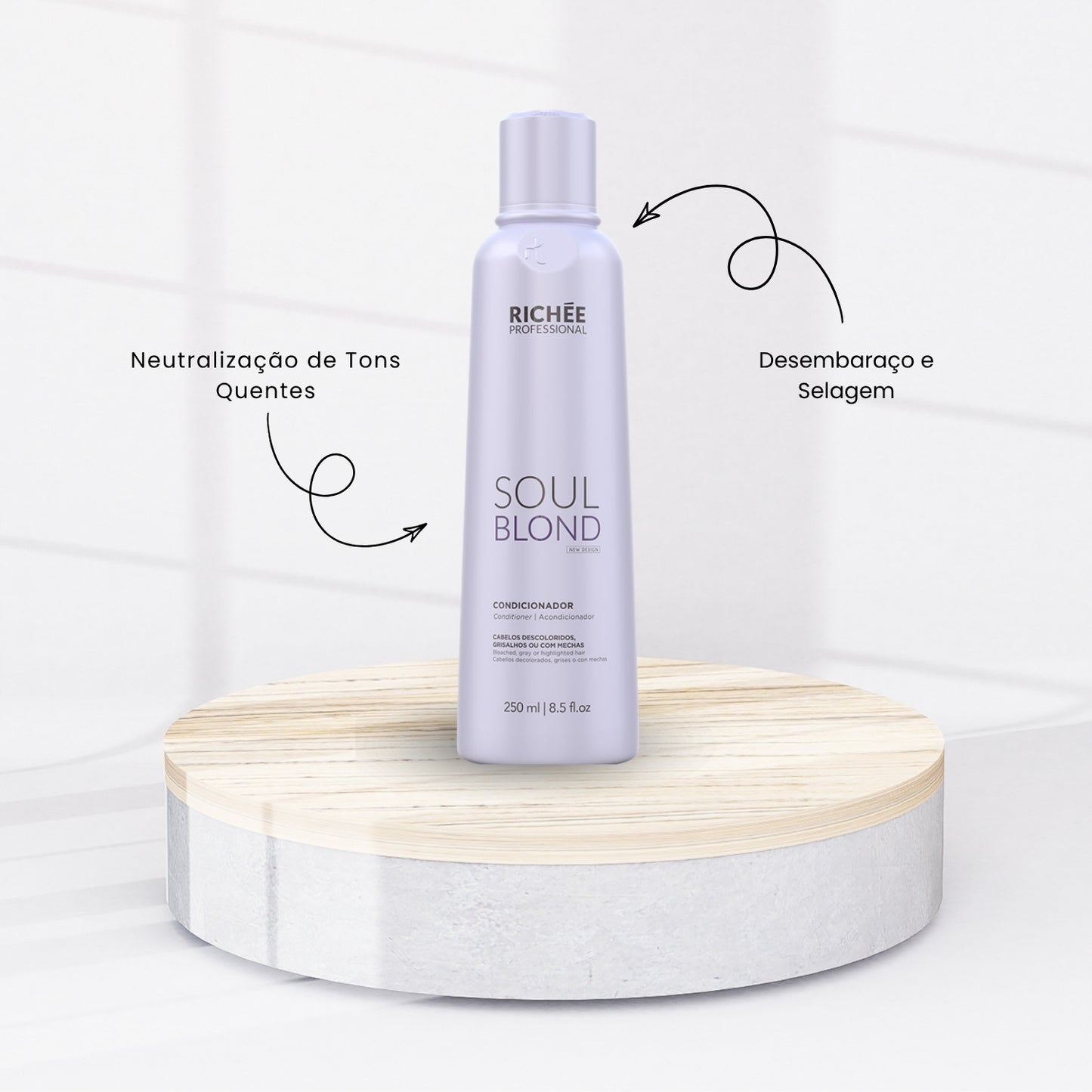 Condicionador Richée Soul Loira Desamarelador 250 ml