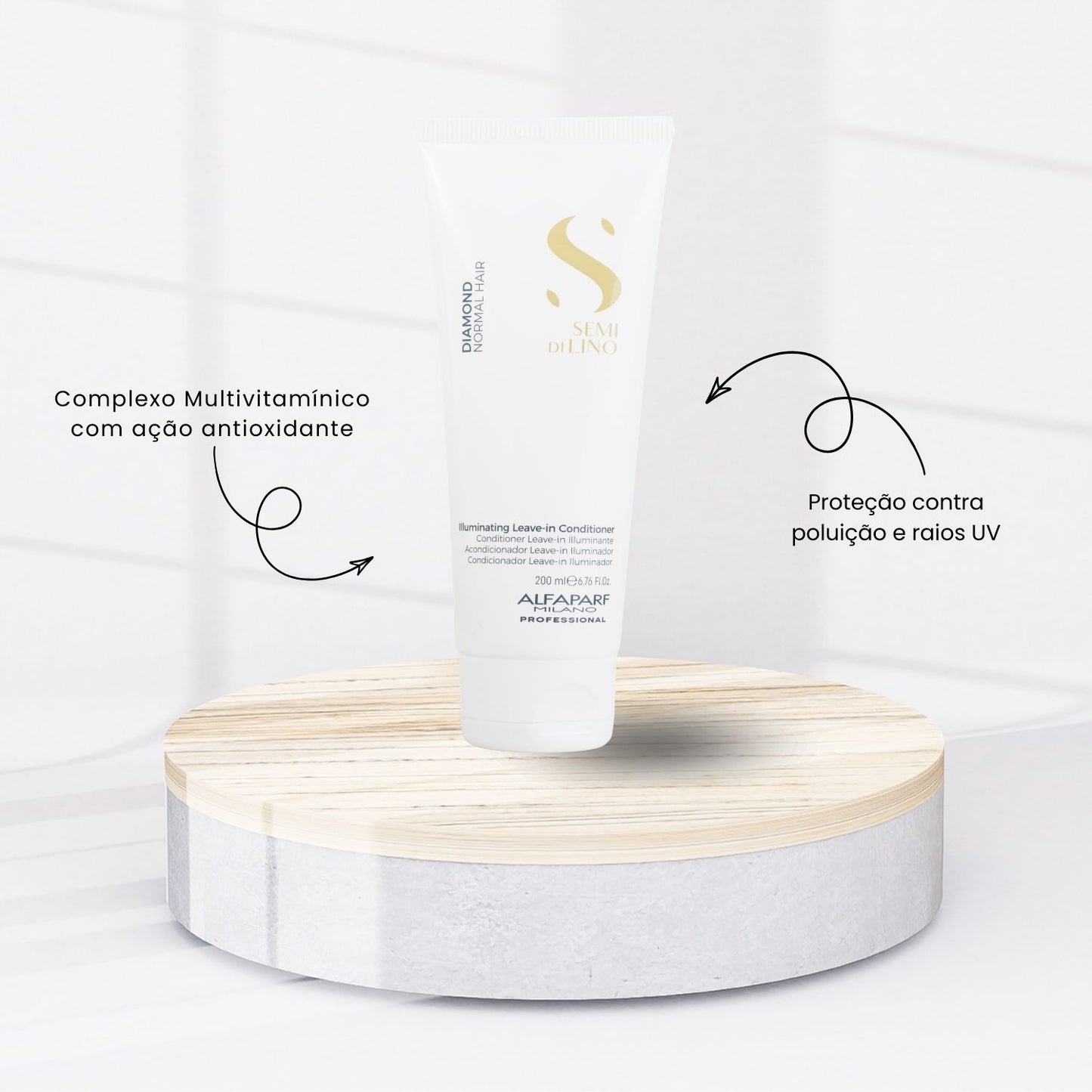 Leave-in Alfaparf Semi Di Lino Diamond Illuminating Conditioner 200 ml