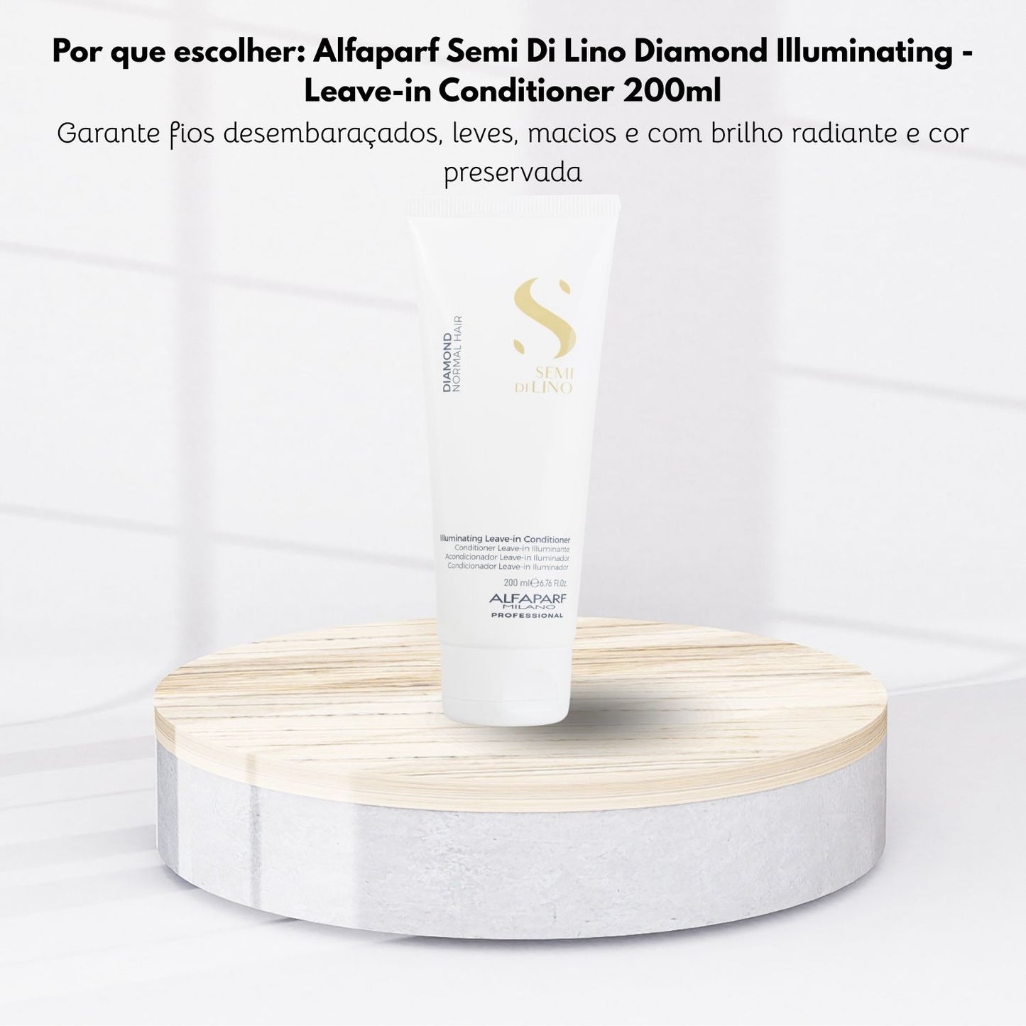 Leave-in Alfaparf Semi Di Lino Diamond Illuminating Conditioner 200 ml