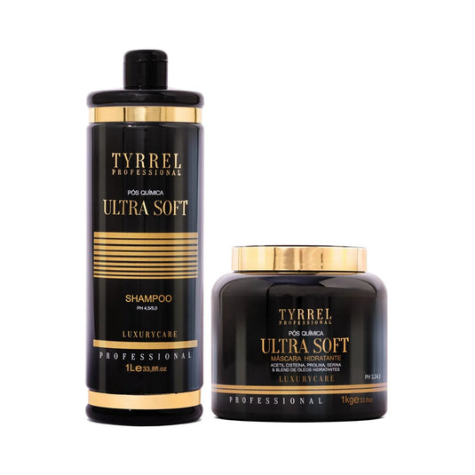 Kit Tyrrel Ultra Soft Pós Química Shampoo e 1 Kg