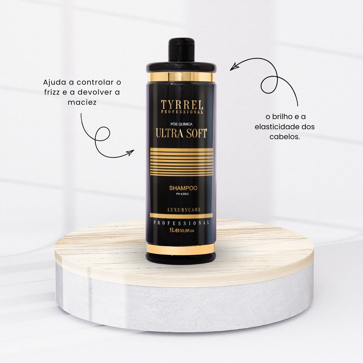 Kit Tyrrel Ultra Soft Pós Química Shampoo e 1 Kg