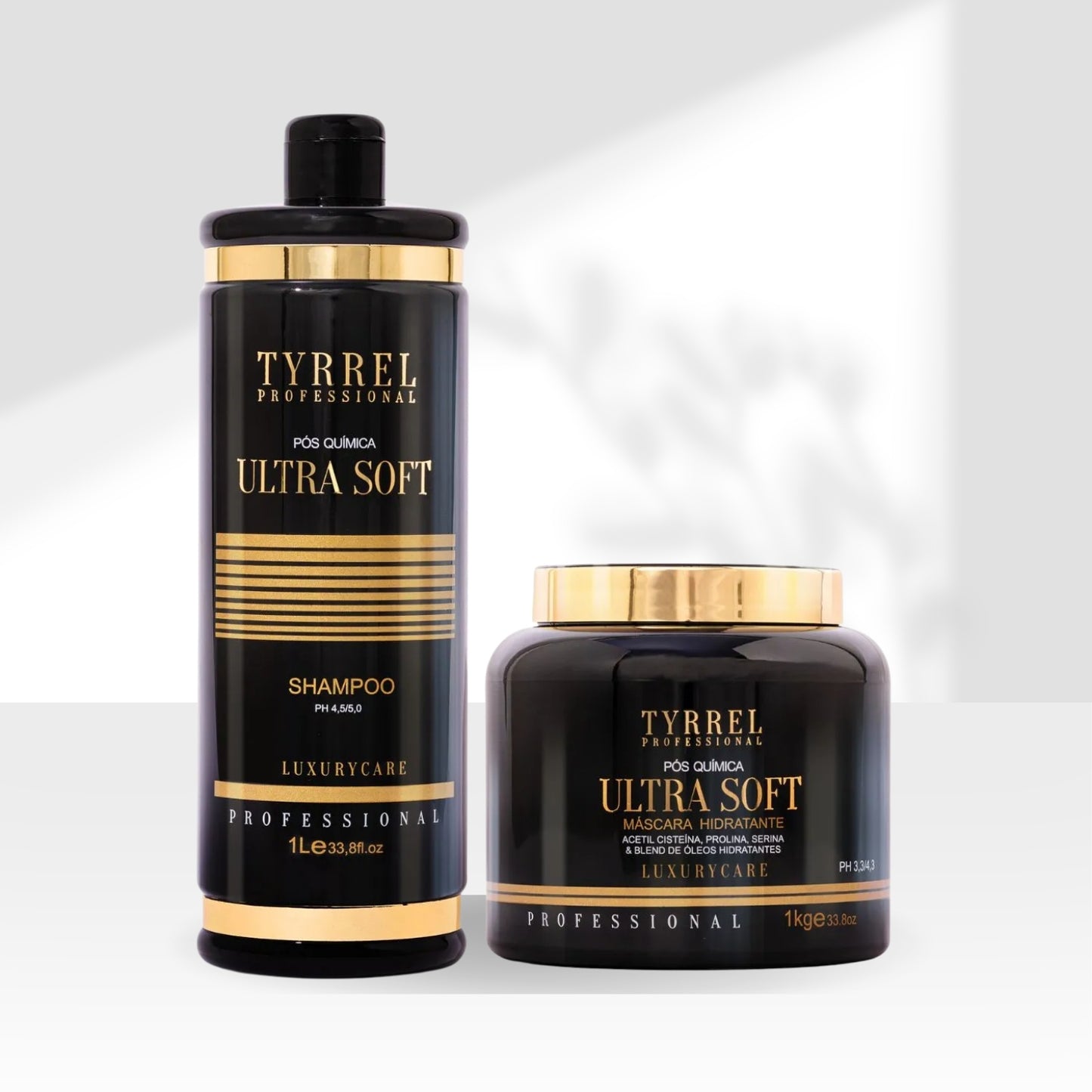 Kit Tyrrel Ultra Soft Pós Química Shampoo e 1 Kg