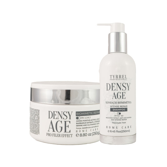 Kit Tyrrel Densy Age Biomimetic Repair Shampoo 250 ml e Máscara 250 g