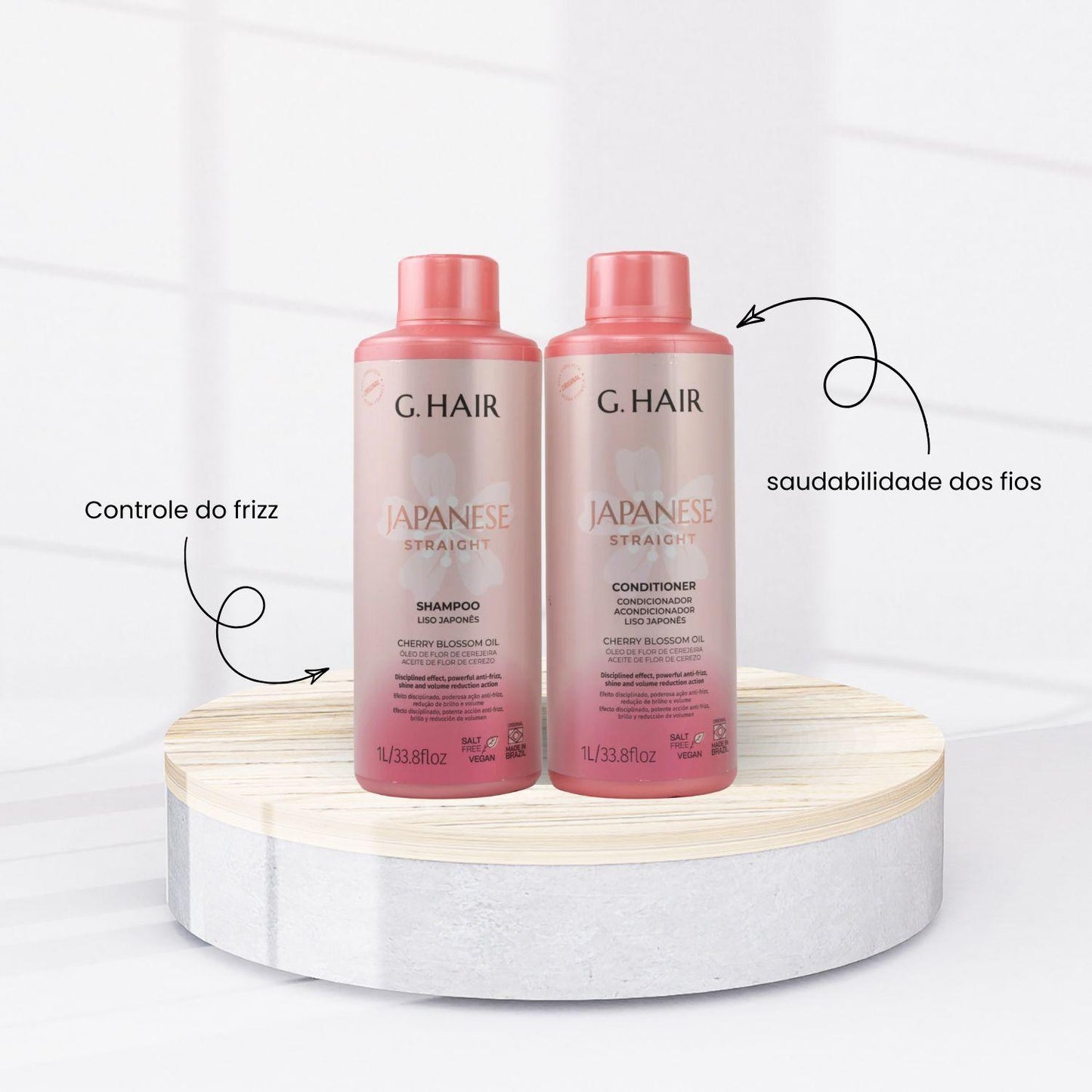 Kit G.Hair Liso Japonês (2 x 1 Litro)
