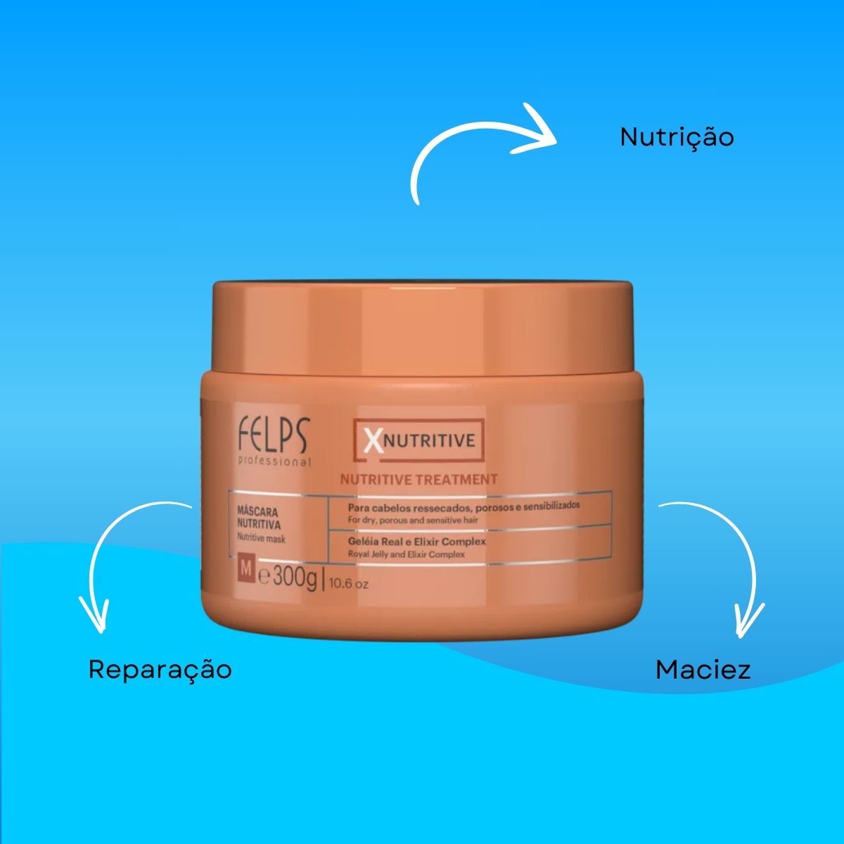 Máscara Felps XNutritive Máscara de Nutrição 300 g