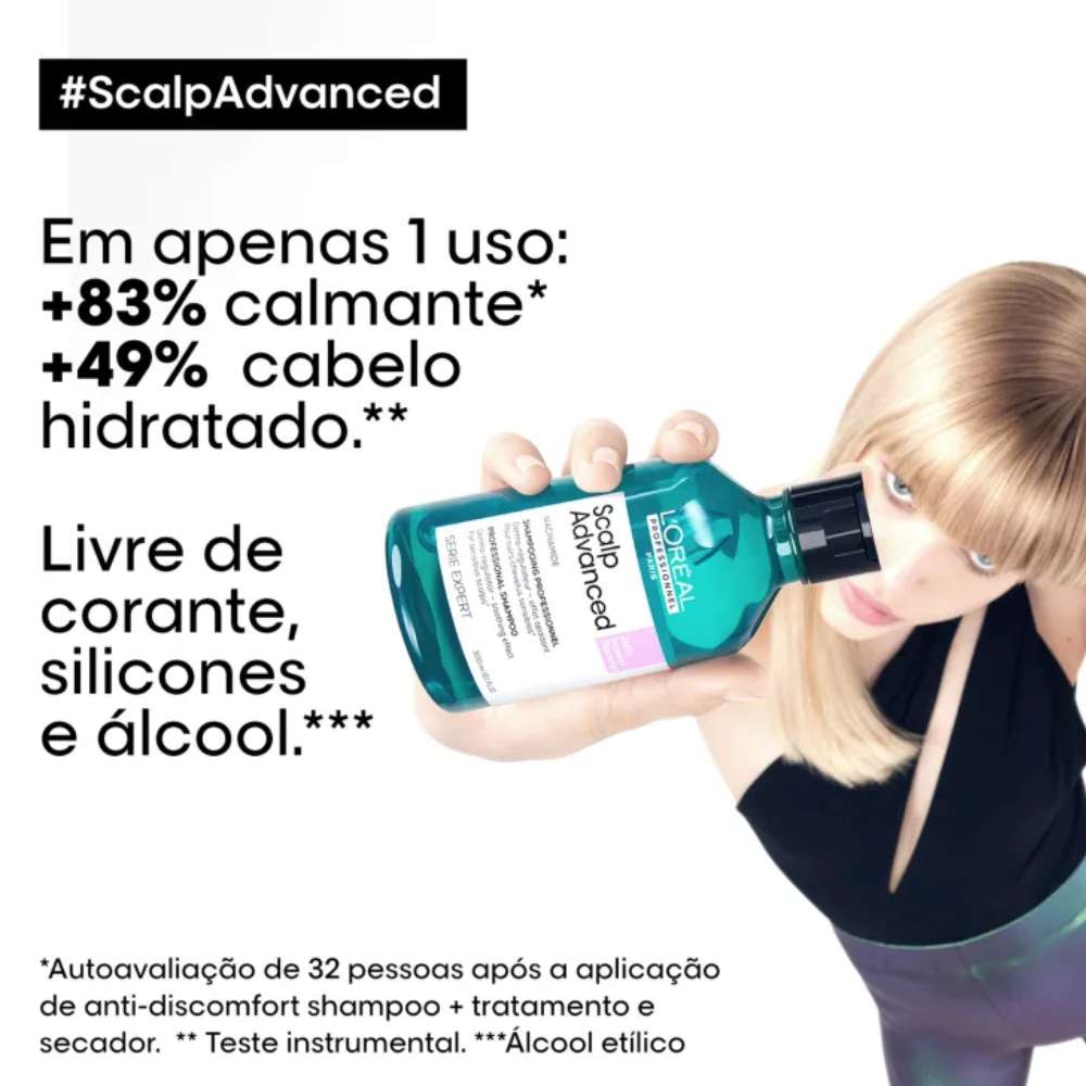 Shampoo Loreal Scalp Advanced Shampoo para Cabelo Oleoso 1,5 L