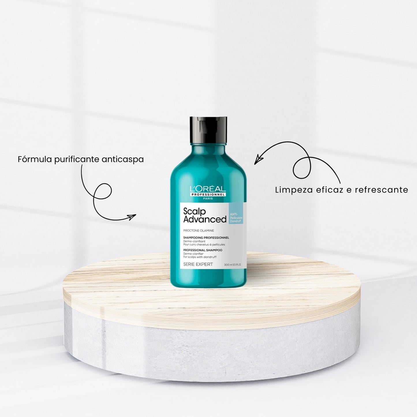 Shampoo Loreal Scalp Advanced Anti Pelliculaire Shampoo para Cabelo Oleoso 300 ml