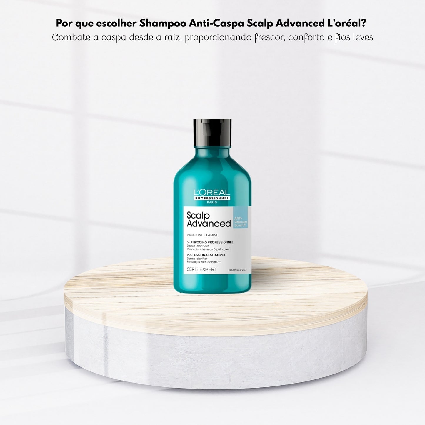 Shampoo Loreal Scalp Advanced Anti Pelliculaire Shampoo para Cabelo Oleoso 300 ml