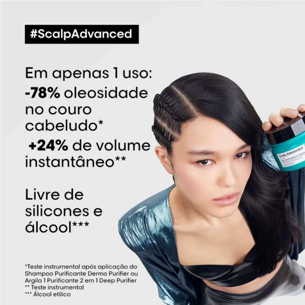Máscara Loreal Scalp Advanced de Tratamento 2 em 1 250 ml
