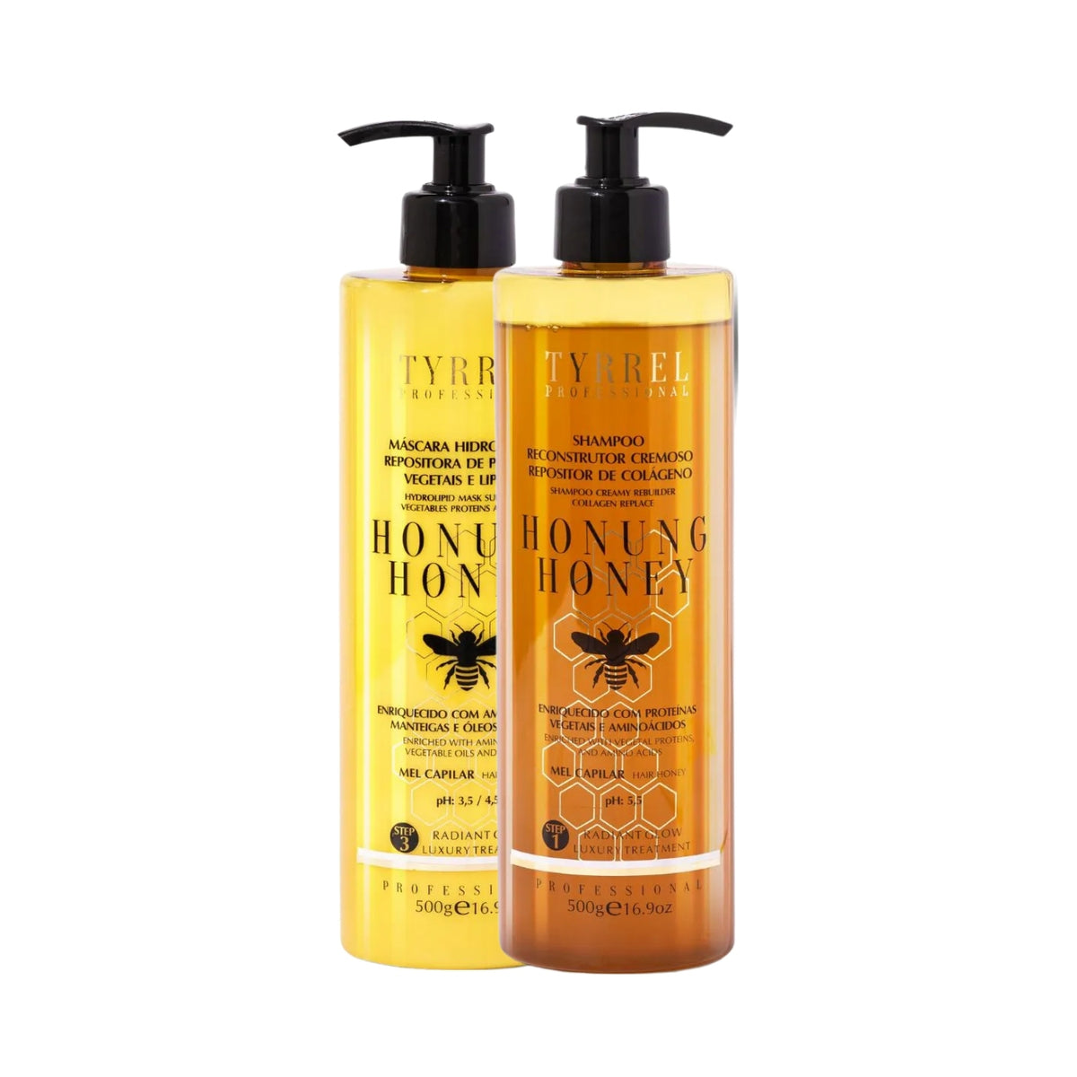 Kit Tyrrel Honung Honey Shampoo e Máscara 500 g