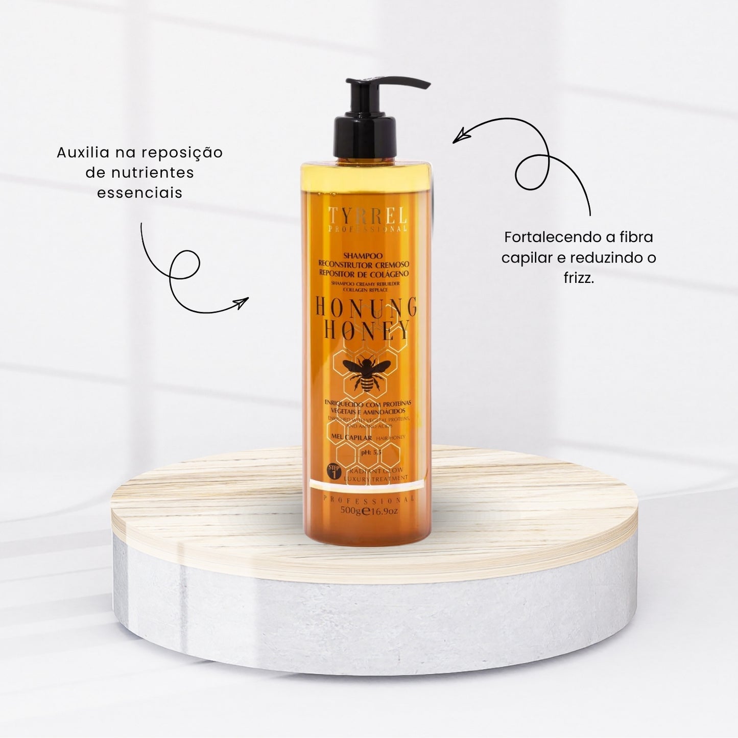 Kit Tyrrel Honung Honey Shampoo e Máscara 500 g