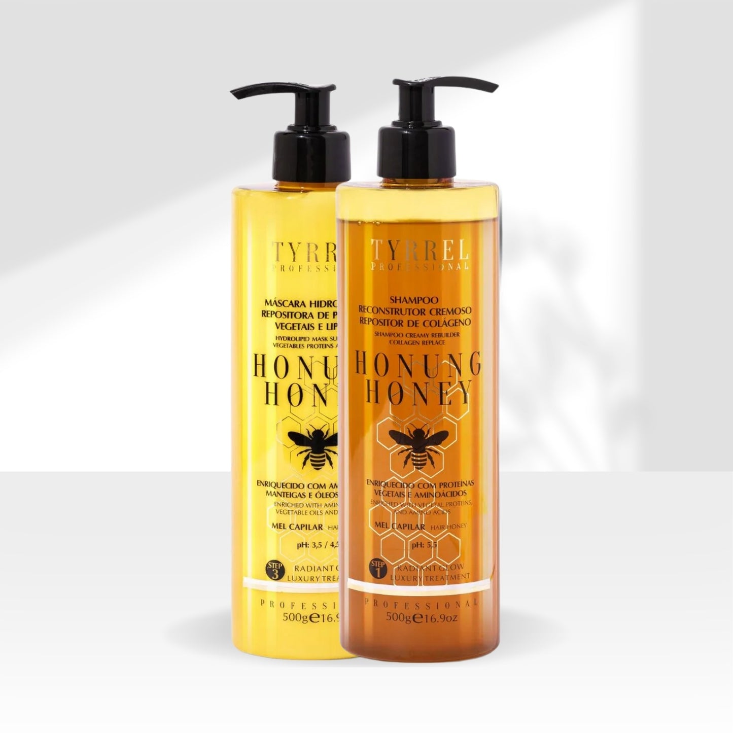 Kit Tyrrel Honung Honey Shampoo e Máscara 500 g