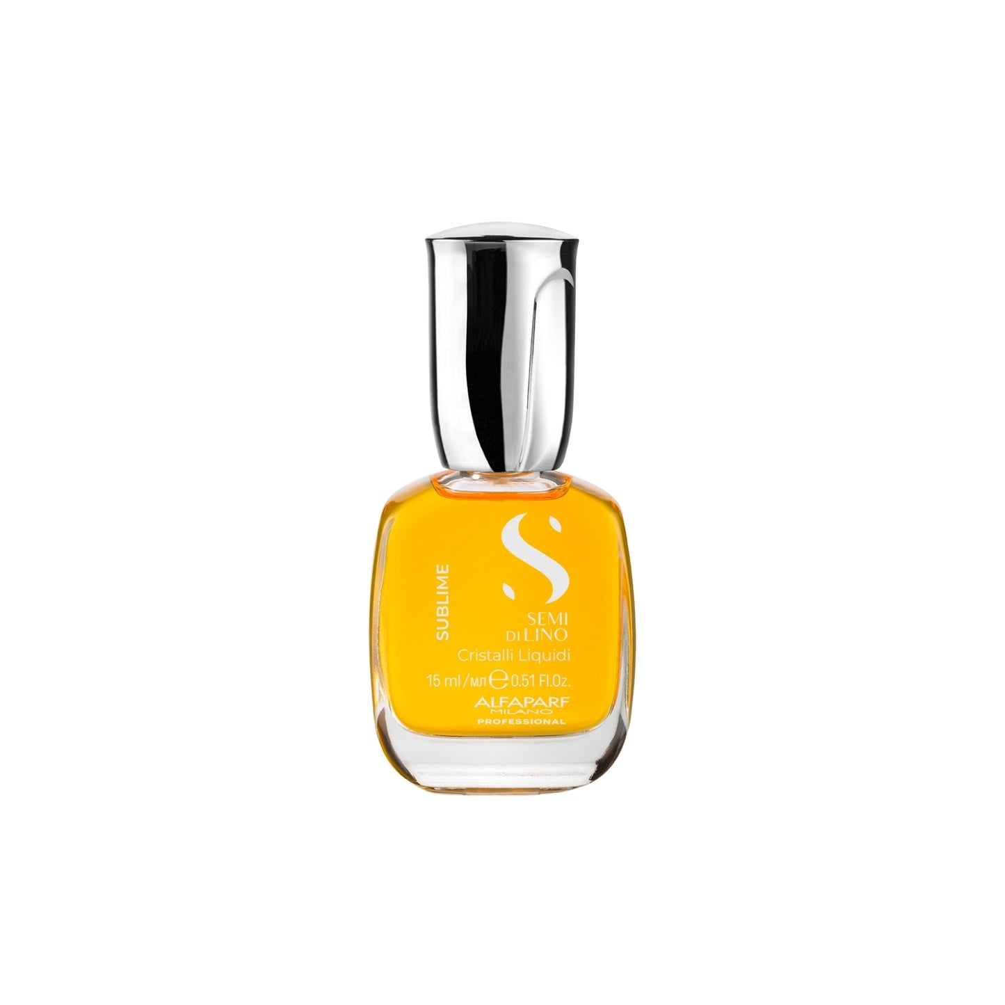 Oleo Alfaparf Semi Di Lino Cristalli Liquidi Oleo Reparador de Pontas 15 ml