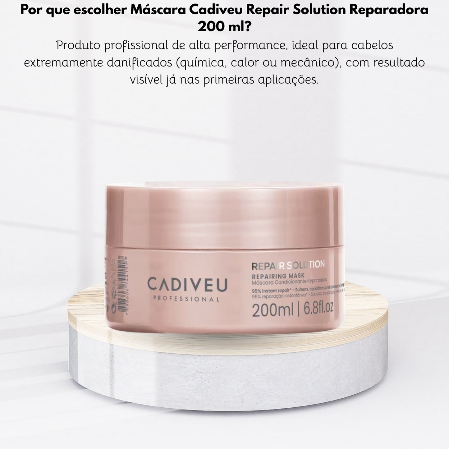 Máscara Cadiveu Repair Solution intensa 200 ml