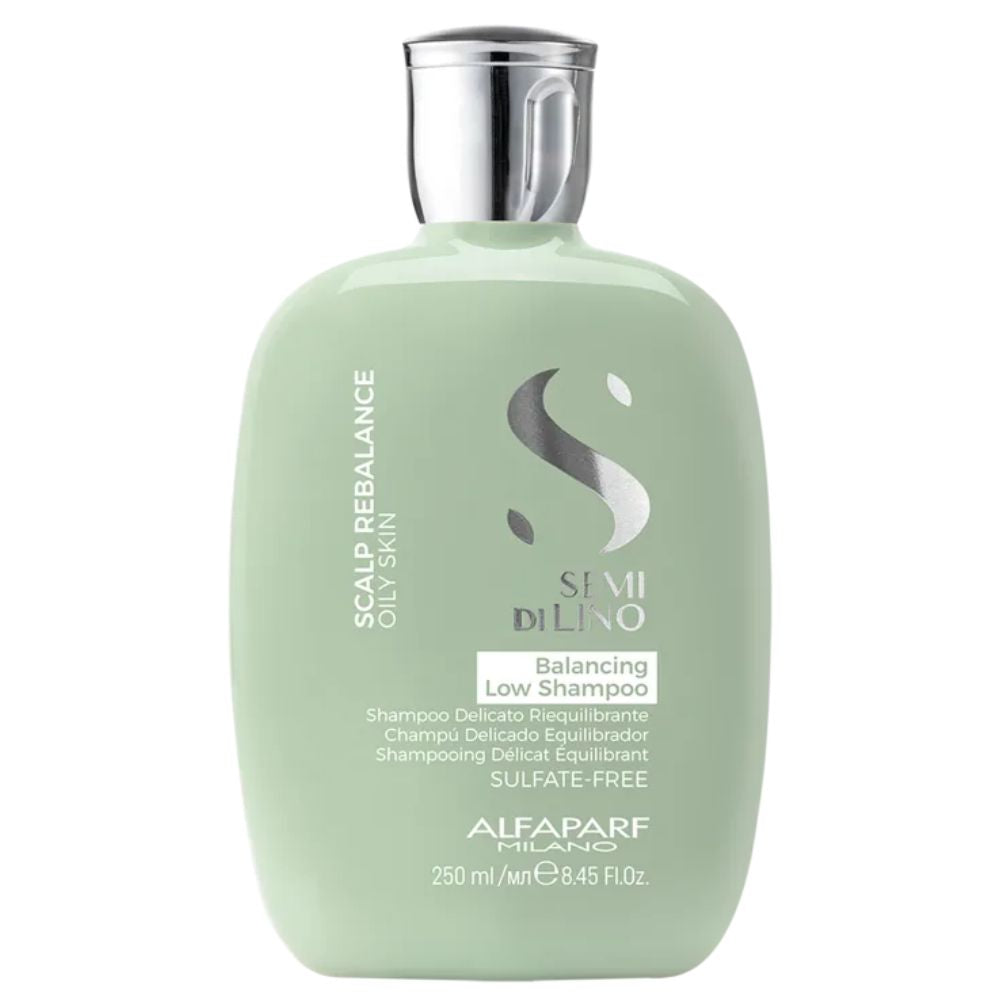 Shampoo Alfaparf Semi Di Lino Scalp Rebalance Low Balancing Shampoo para Cabelo Oleoso 250 ml
