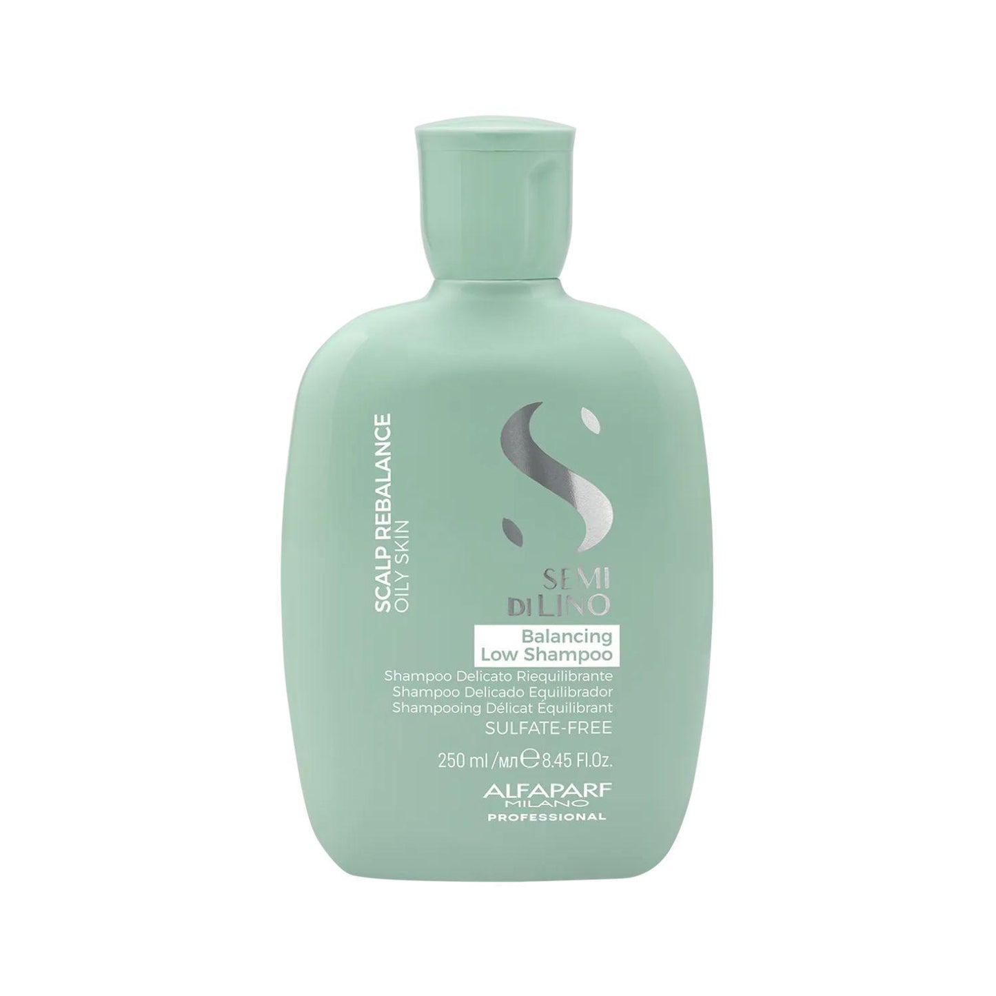 Shampoo Alfaparf Semi Di Lino Scalp Rebalance Low Balancing Shampoo para Cabelo Oleoso 250 ml