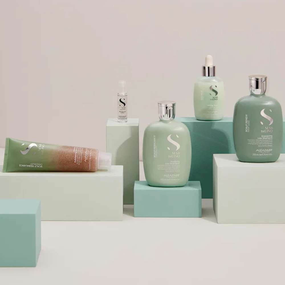 Shampoo Alfaparf Semi Di Lino Scalp Rebalance Low Balancing Shampoo para Cabelo Oleoso 250 ml