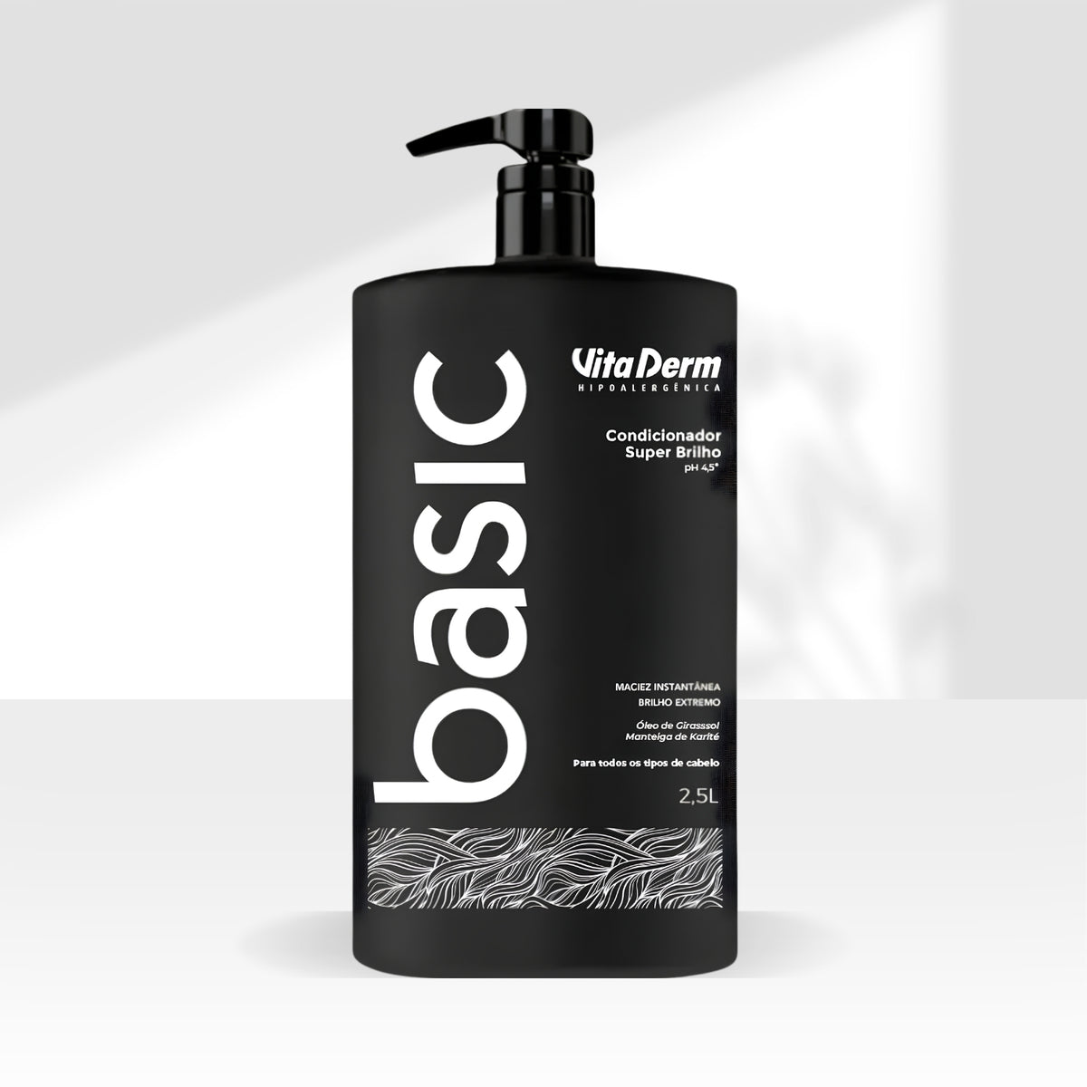 Kit Vita Derm Basic Super Brilho 3 Condicionador 2,5L