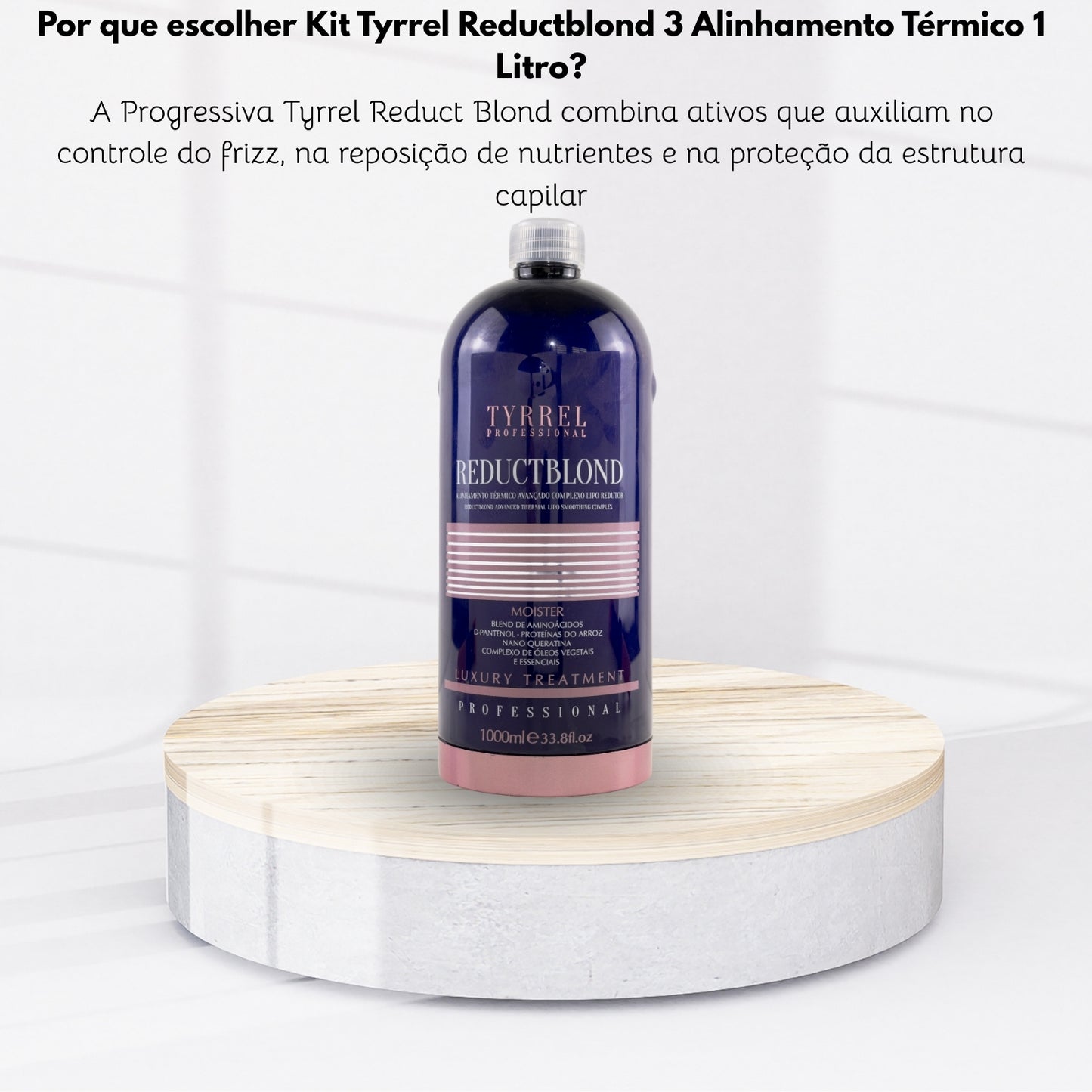 Kit Tyrrel Reductblond 3 Alinhamento Térmico 1 Litro